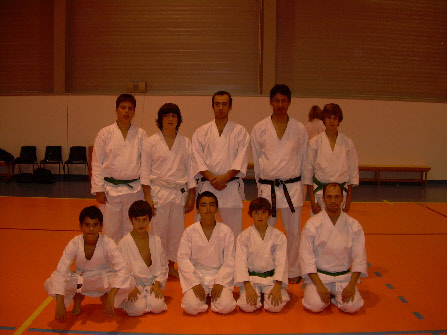 participantes no estagio com o Sensei Wataru Shibata do Dojo de Queijas