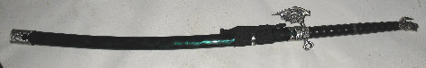 katana dragão verde